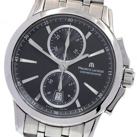 MAURICE LACROIX Pontos Chronograph Black Dial Automatic Men's